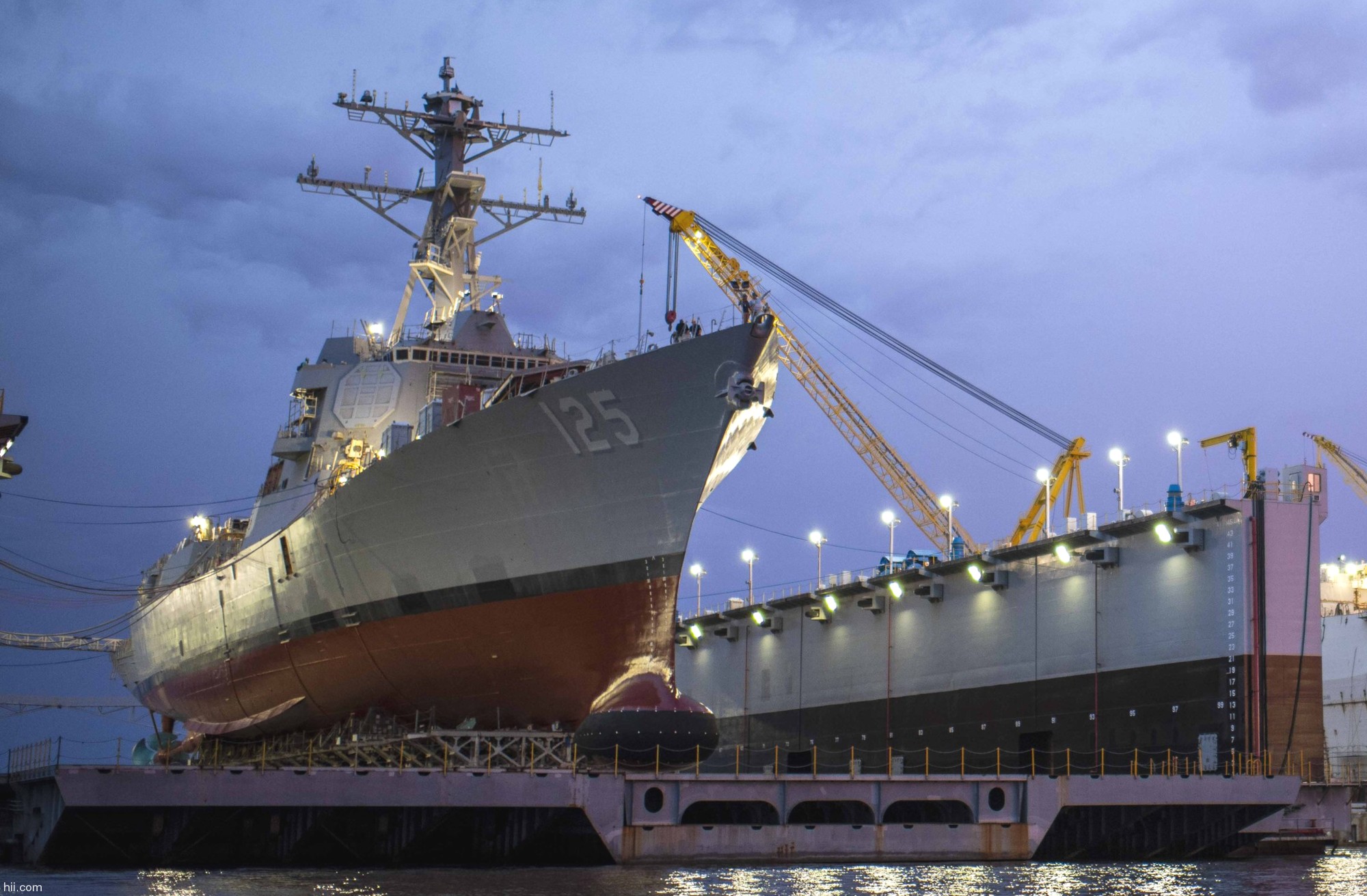 ddg-125 uss jack h. lucas arleigh burke class guided missile destroyer aegis us navy launching pascagoula hii 20