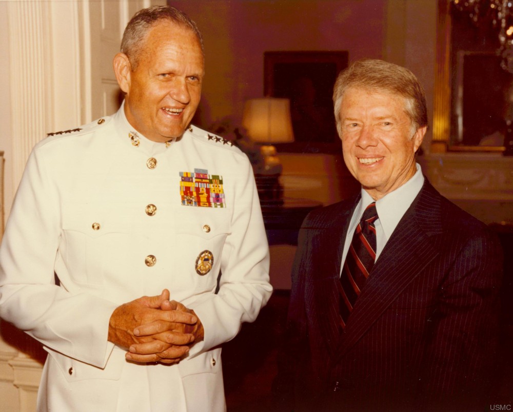 general louis hugh wilson jr. united states marine corps usmc commandant medal of honor 09 president jimmy carter