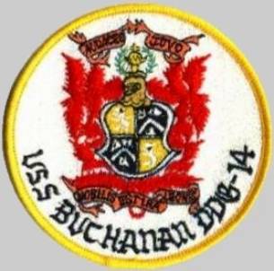 DDG-14 USS Buchanan patch crest insignia