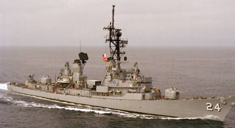 DDG-24 USS Waddell - Charles F. Adams class guided missile destroyer