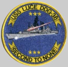 DDG-38 USS Luce patch crest insignia