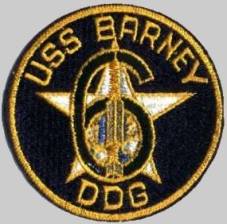 DDG-6 USS Barney patch crest insignia