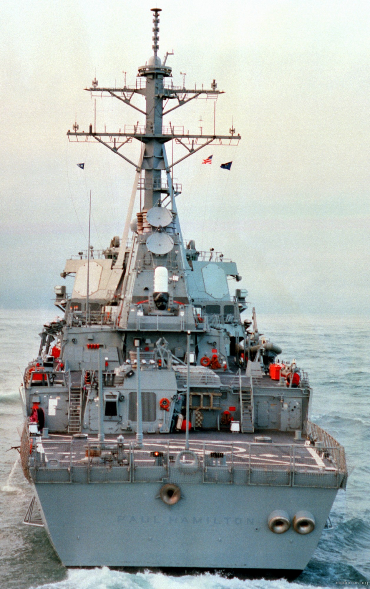 ddg-60 uss paul hamilton guided missile destroyer us navy 49 sea trials 1994