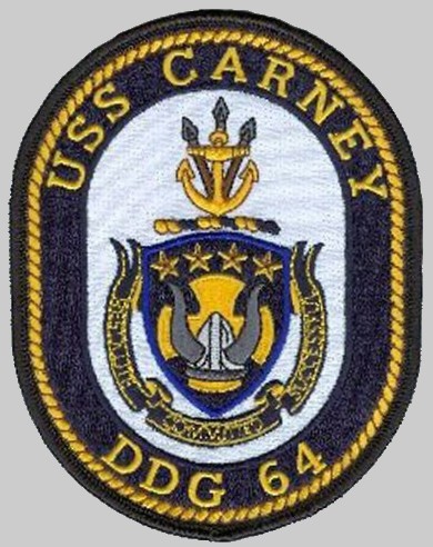 ddg-64 uss carney patch insignia crest badge destroyer us navy 05