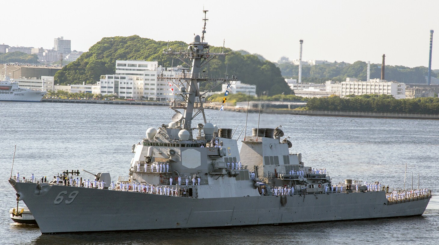 ddg-69 uss milius guided missile destroyer us navy ingalls shipbuilding pascagoula fleact yokosuka japan 15x