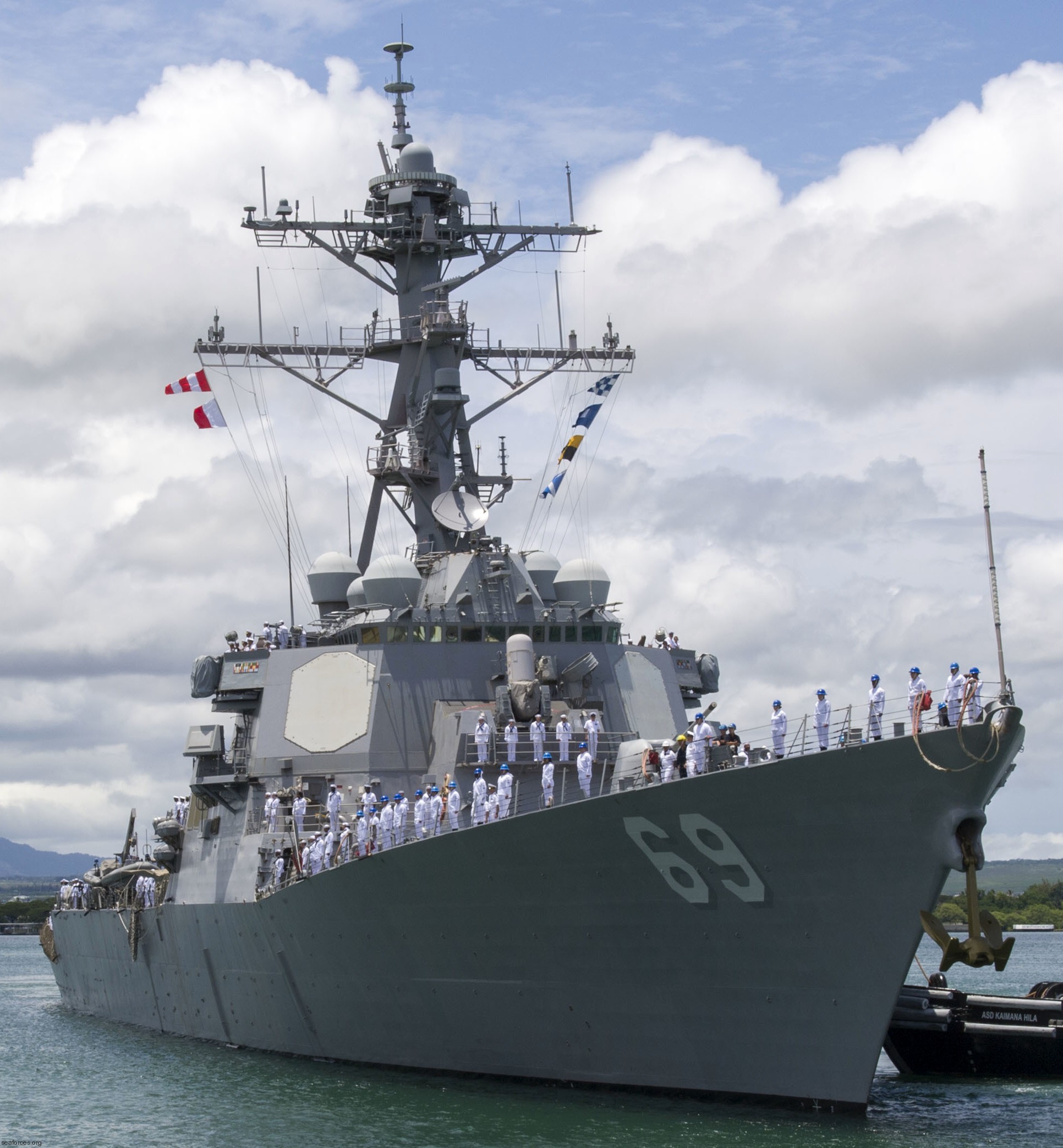 ddg-69 uss milius guided missile destroyer arleigh burke class aegis bmd 16a pearl harbor hawaii