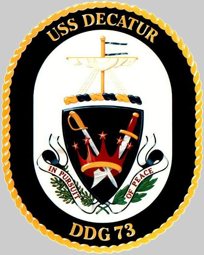ddg-73 uss decatur insignia crest patch badge destroyer us navy 02x