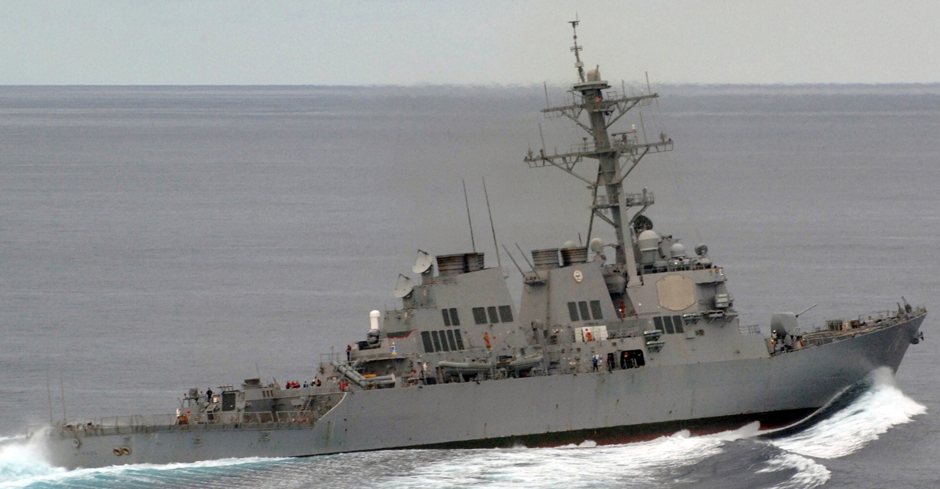 ddg-74 uss mcfaul guided missile destroyer arleigh burke class aegis bmd 45
