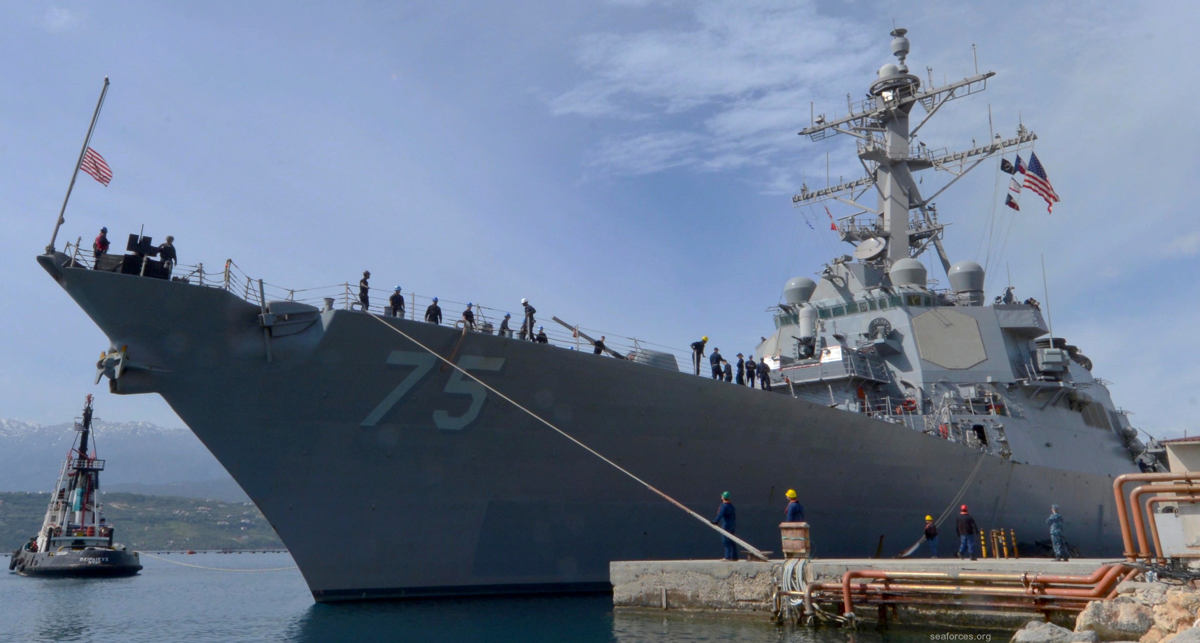 ddg-75 uss donald cook destroyer us navy 75 souda bay 2016
