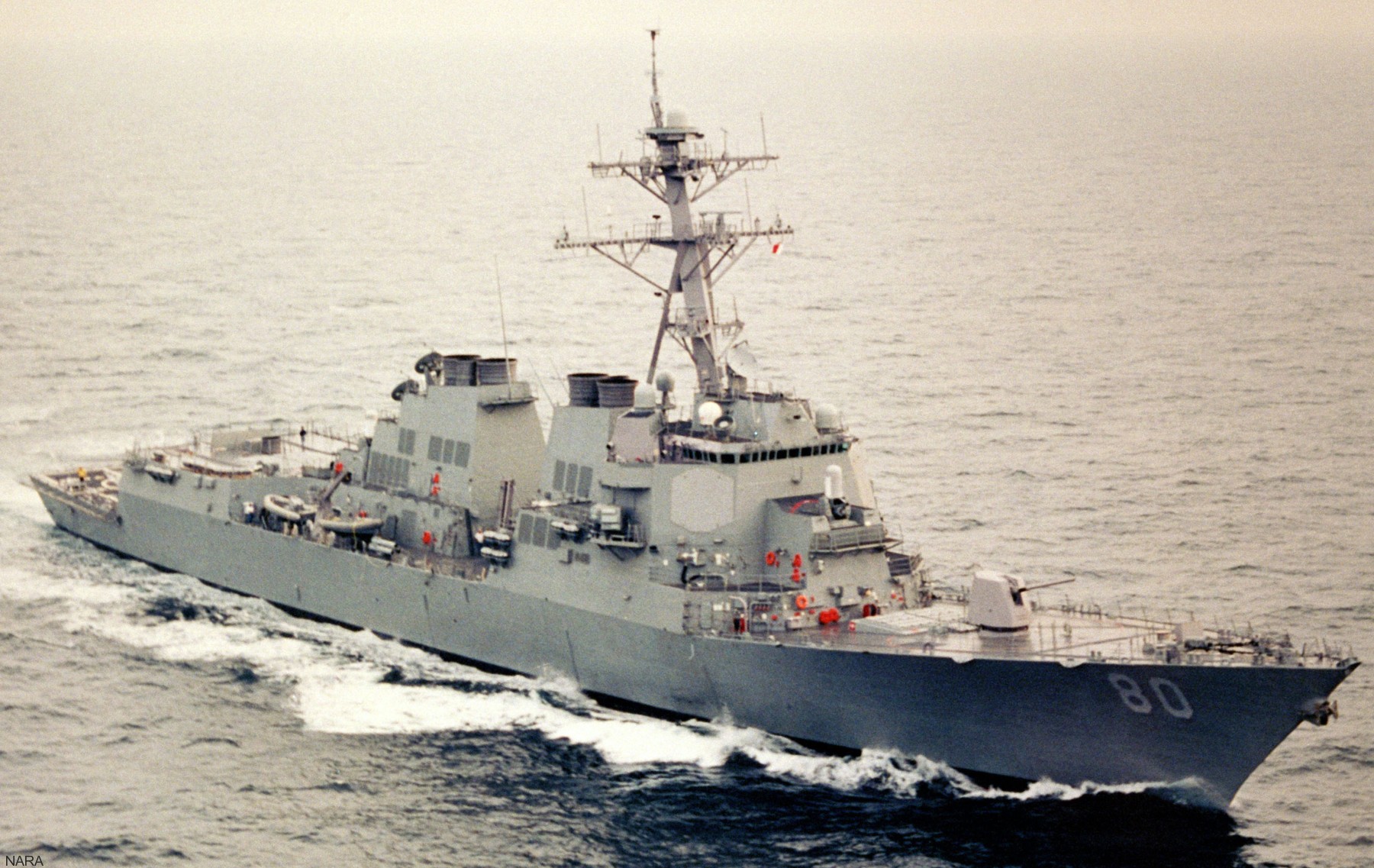 ddg-80 uss roosevelt guided missile destroyer arleigh burke class us navy trials ingalls 03