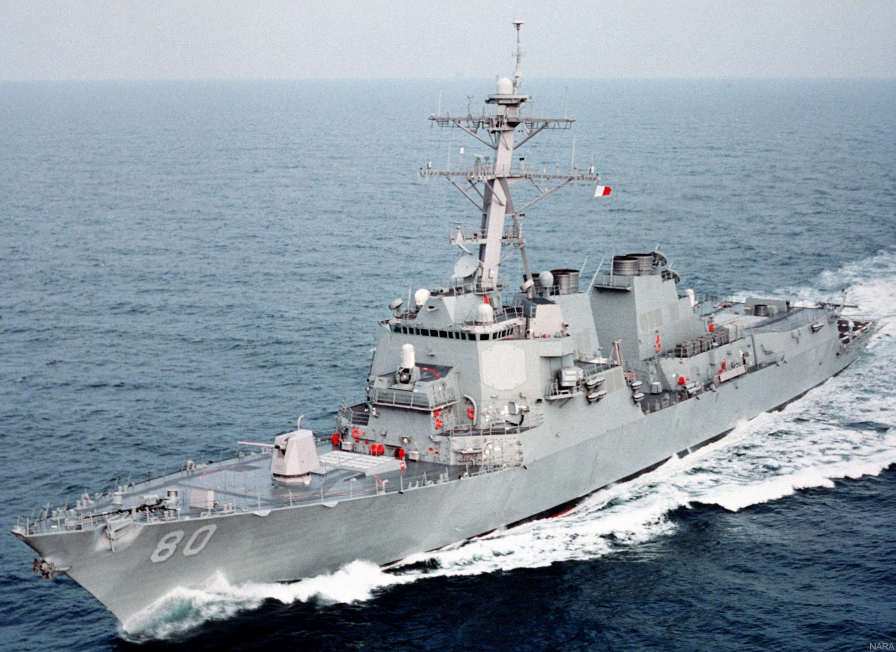 ddg-80 uss roosevelt guided missile destroyer arleigh burke class us navy trials ingalls 07