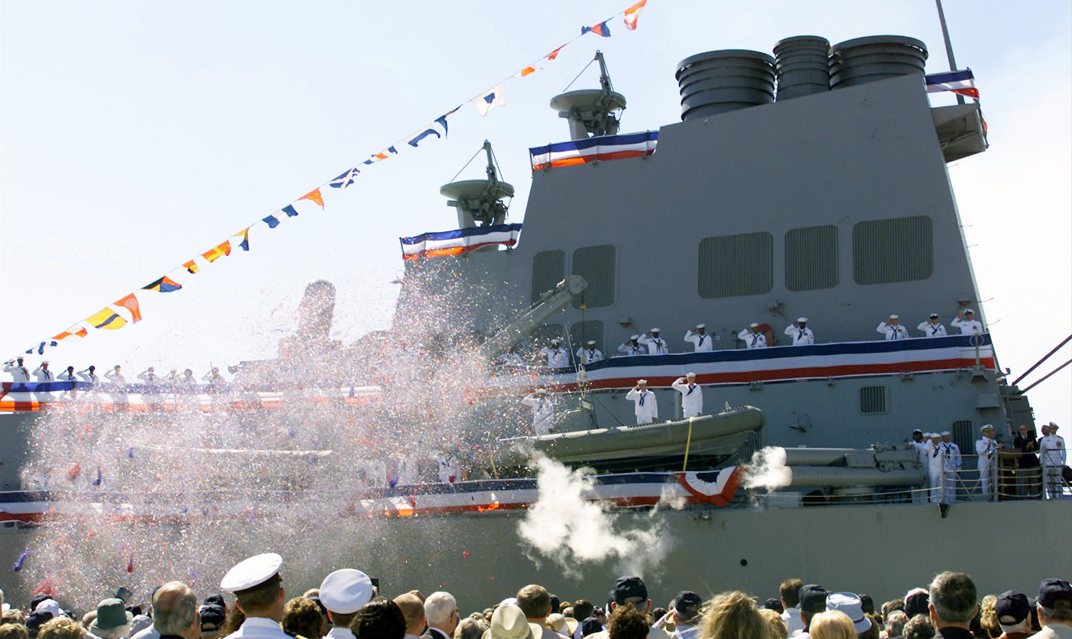 ddg-80 uss roosevelt guided missile destroyer arleigh burke class us navy 10 commissioning ceremony mayport florida