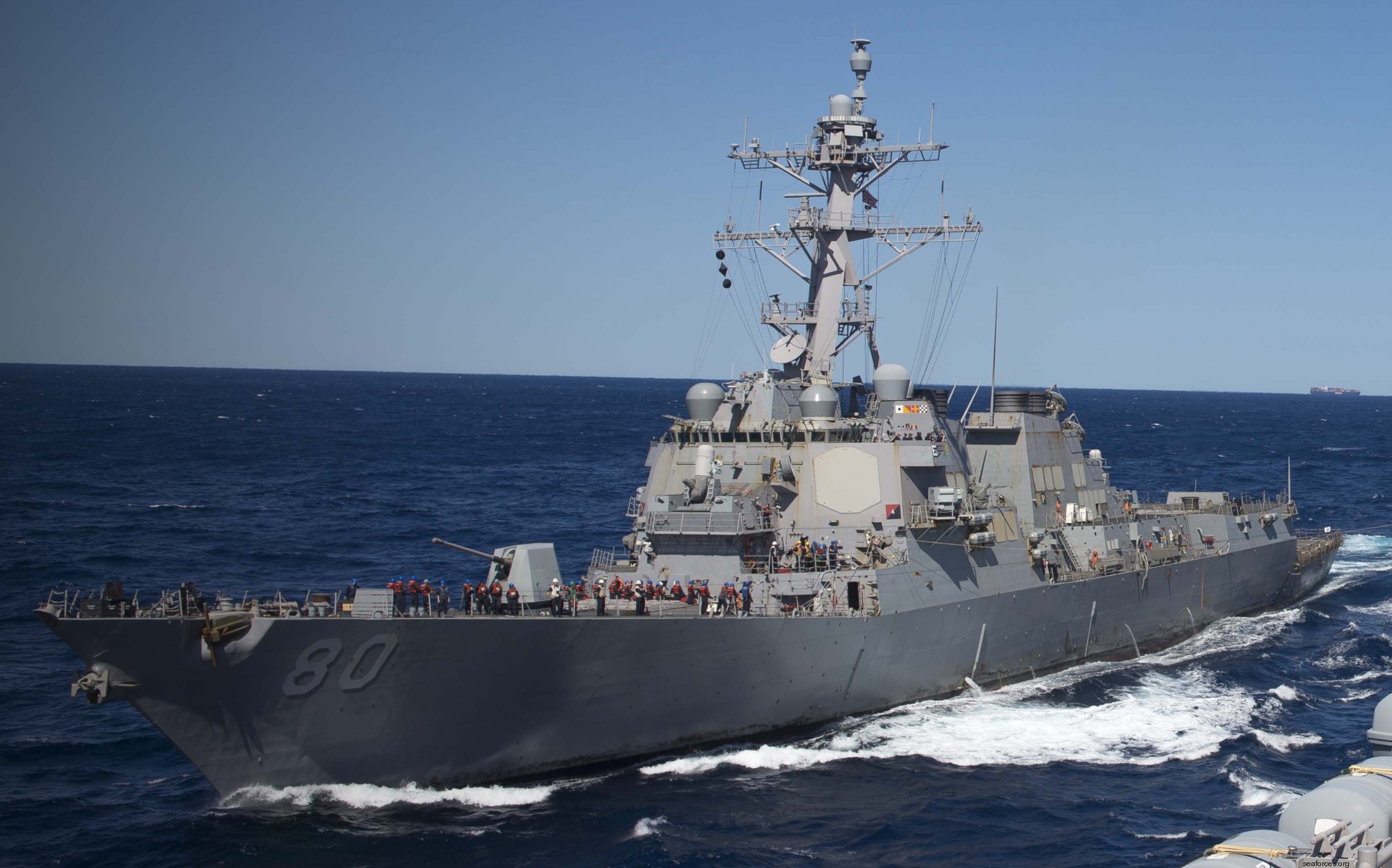 ddg-80 uss roosevelt guided missile destroyer arleigh burke class us navy ingalls naval station rota spain 52x