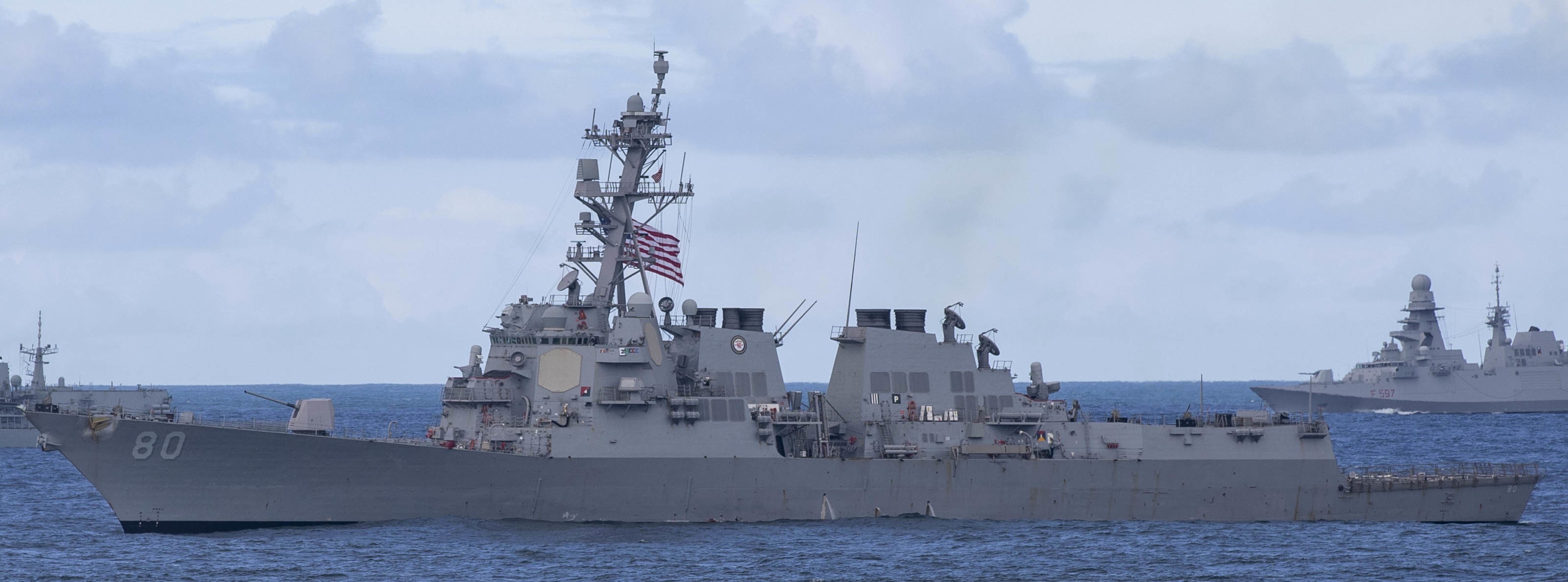 ddg-80 uss roosevelt guided missile destroyer arleigh burke class us navy nato formidable shield 2021 79