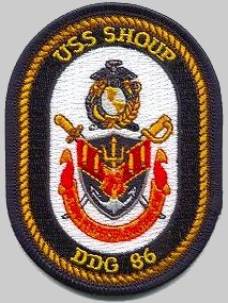 DDG-86 USS Shoup patch crest insignia