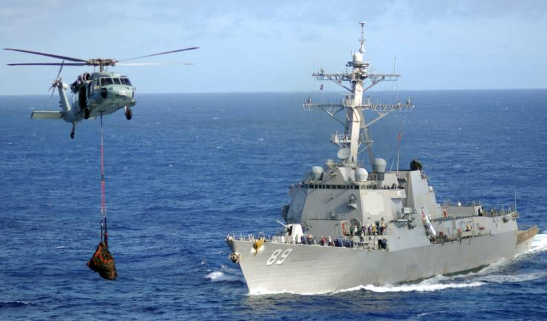 DDG-89 USS Mustin VERTREP 2009