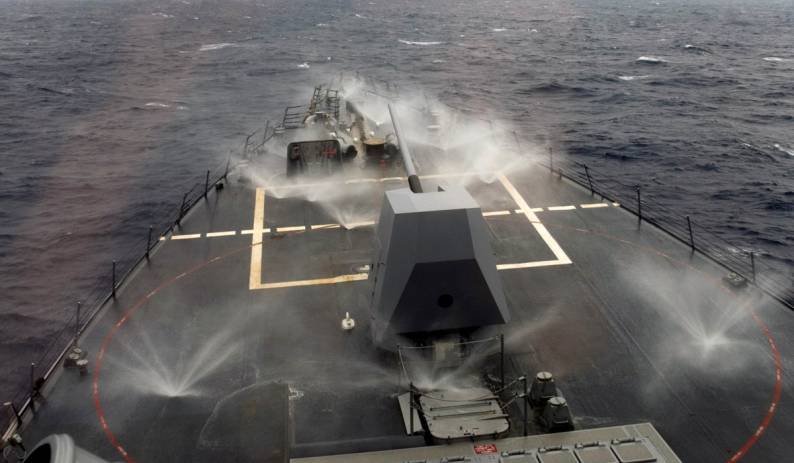 DDG-89 USS Mustin counter measure wash down sprinkler system