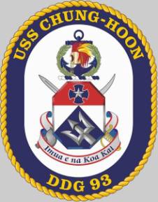 DDG-93 USS Chung-Hoon patch crest insignia