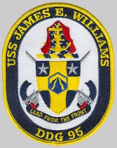 USS James E. Williams DDG-95 crest insignia patch