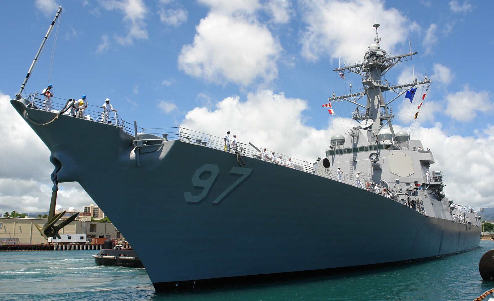 ddg-97 uss halsey arleigh burke class guided missile destroyer aegis naval station pearl harbor hawaii 05