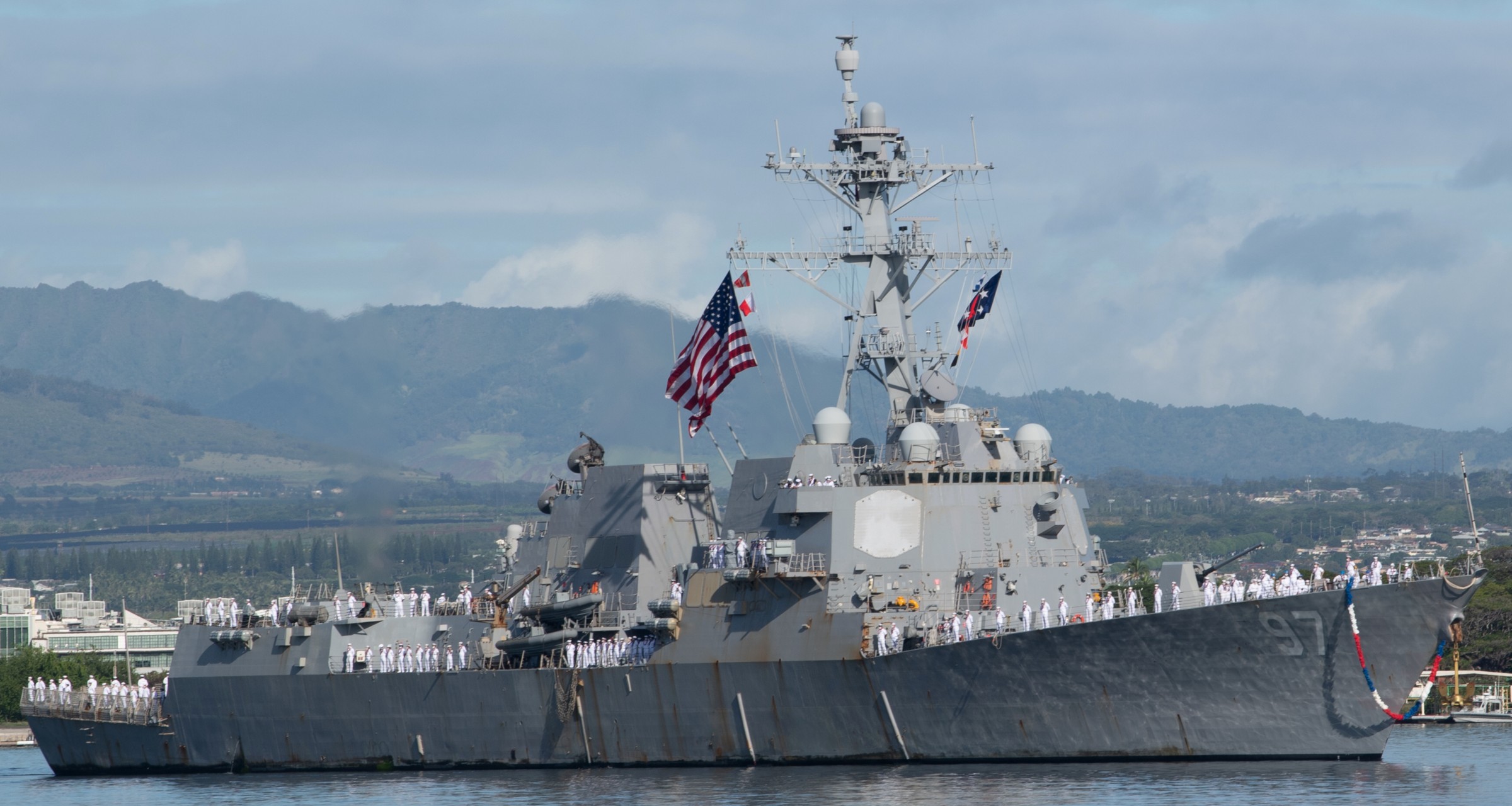 ddg-97 uss halsey arleigh burke class guided missile destroyer aegis joint base pearl harbor hickam hawaii 73