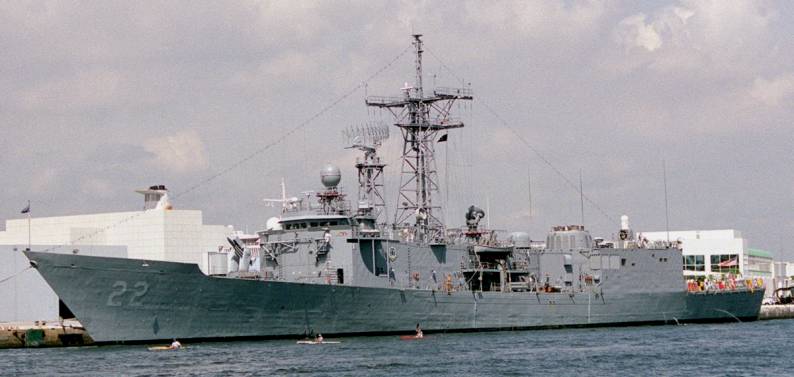 FFG 22 USS Fahrion Oliver Hazard Perry class guided missile frigate