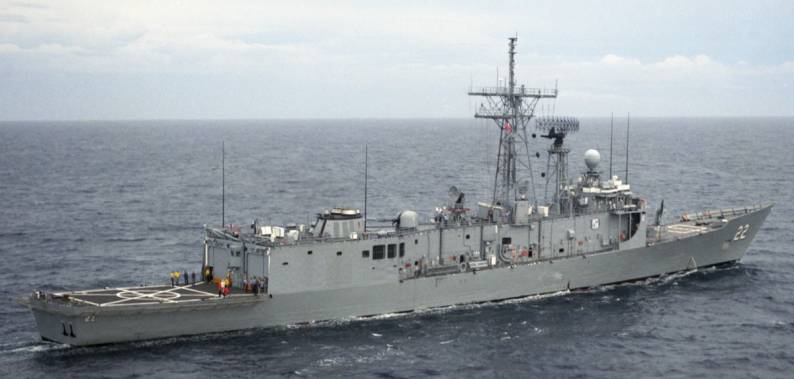 USS Fahrion FFG-22 Perry class guided missile frigate