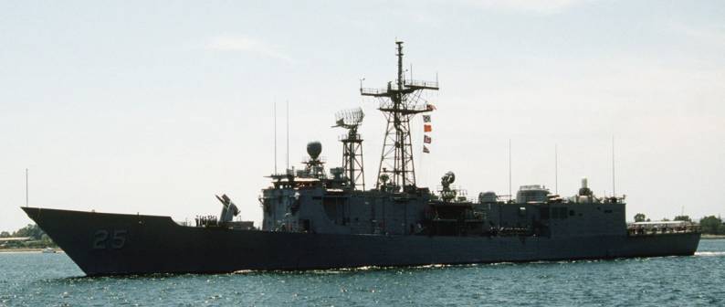 USS Copeland FFG-25 Perry class guided missile frigate