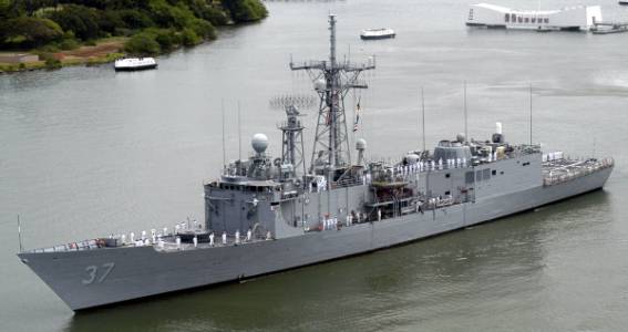 FFG-37 USS Crommelin Oliver Hazard Perry class guided missile frigate Todd pacific shipyard seattle washington