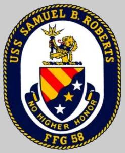 USS Samuel B. Roberts FFG-58 patch crest insignia