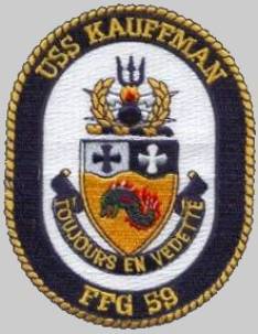 USS Kauffman FFG-59 patch crest insignia