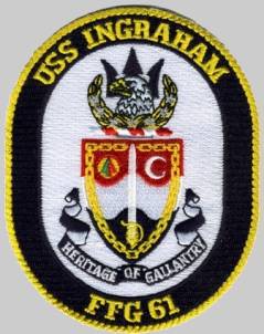 FFG-61 USS Ingraham patch crest insignia