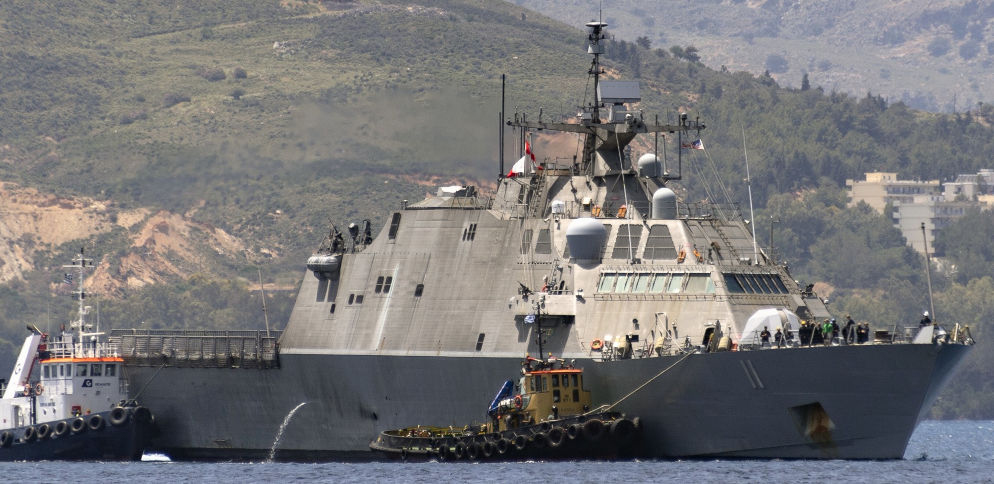 lcs-11 uss sioux city freedom class littoral combat ship us navy souda bay crete greece nsa 88