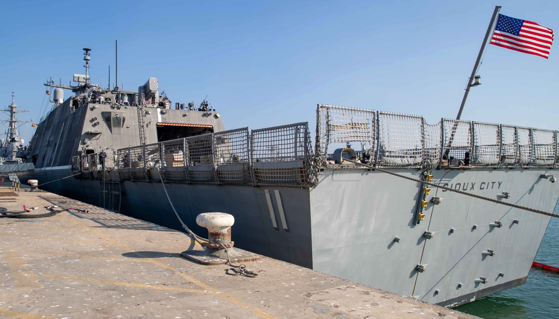 lcs-11 uss sioux city freedom class littoral combat ship us navy naval station rota spain 111