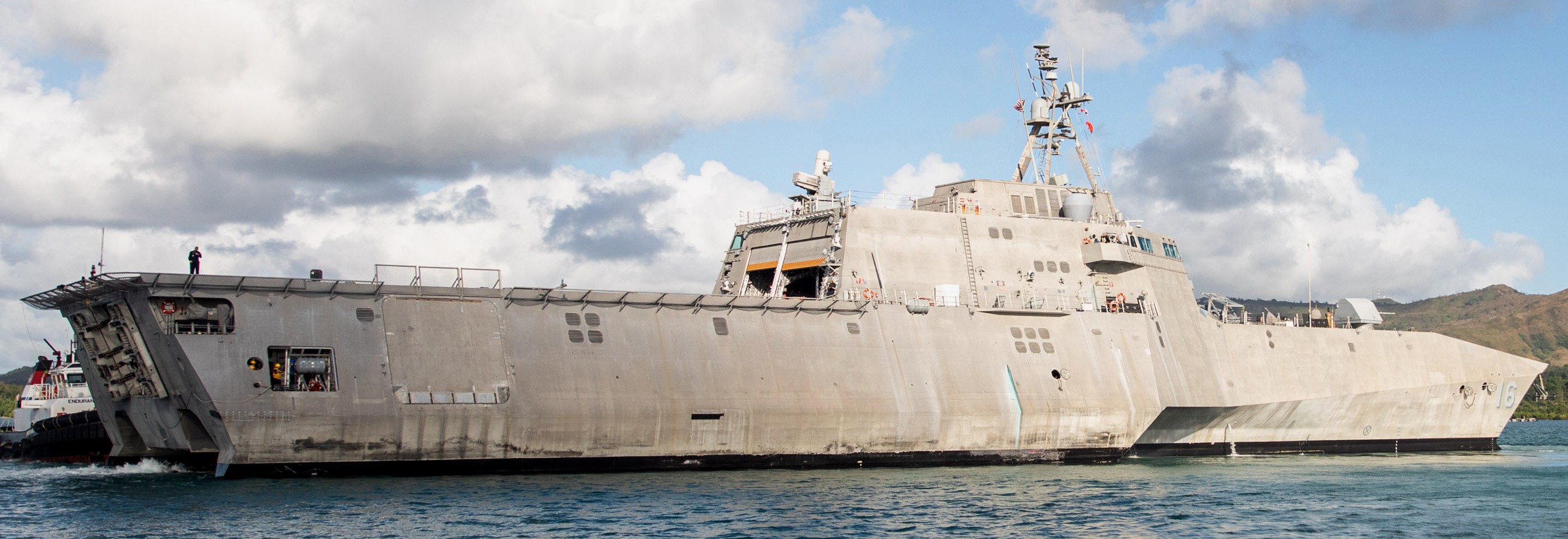 lcs-16 uss tulsa independence class littoral combat ship us navy naval base guam apra 61