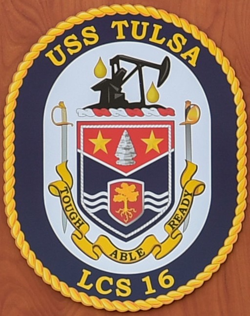 lcs-16 uss tulsa crest insignia patch badge independence class littoral combat ship us navy 03c