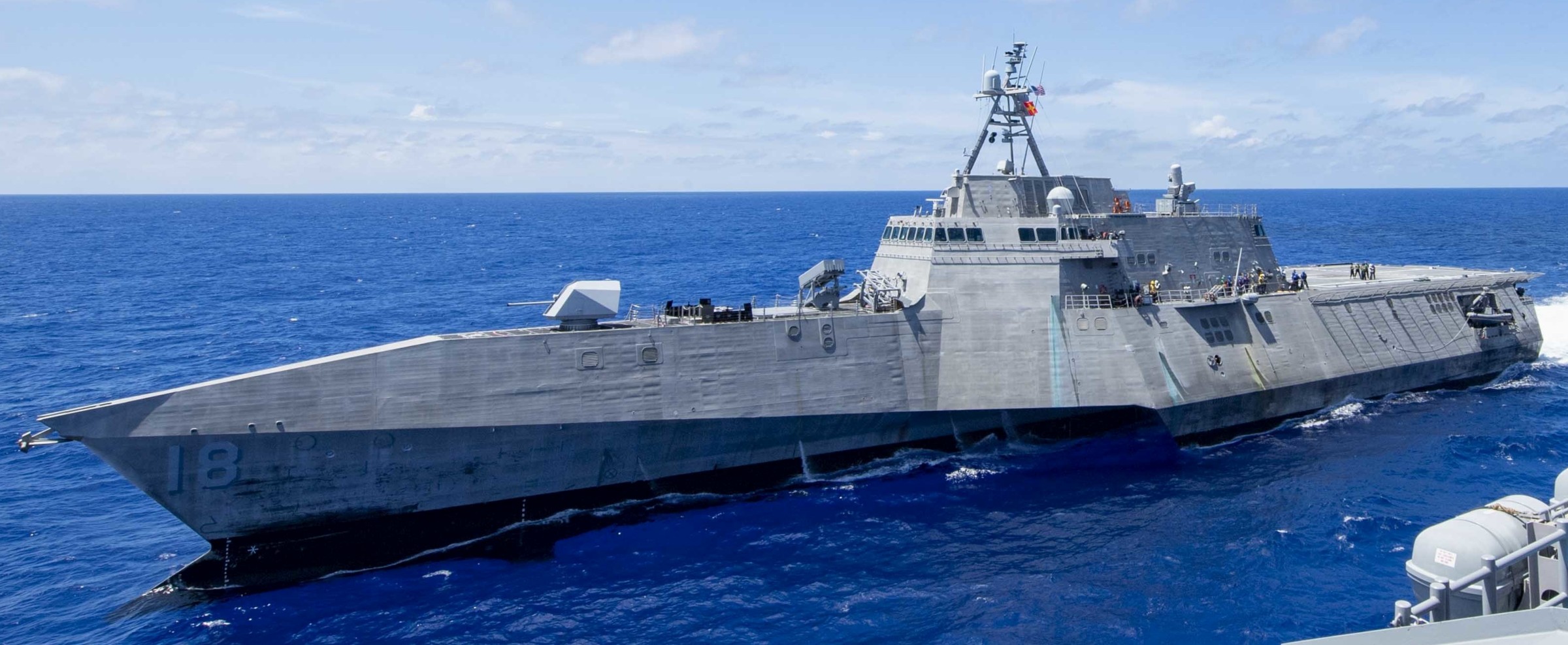 lcs-18 uss charleston independence class littoral combat ship us navy philippine sea 37