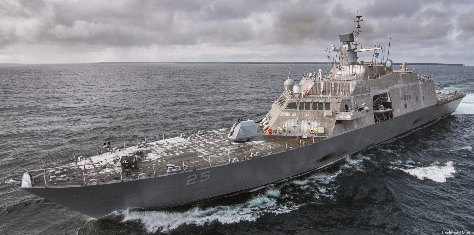 lcs-25 uss marinette freedom class littoral combat ship us navy sea trials lake michigan 17