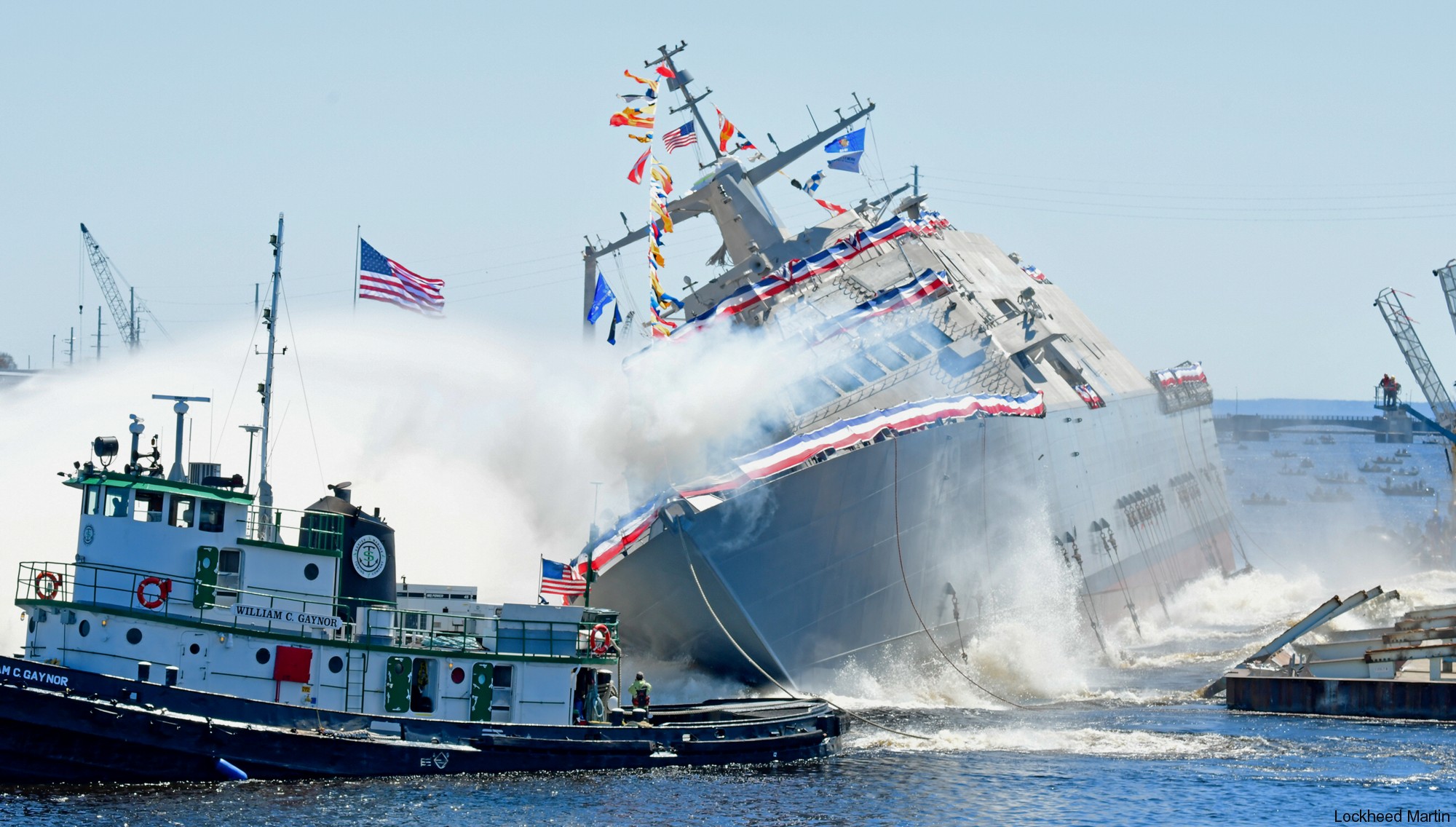 lcs-29 uss beloit freedom class littoral combat ship us navy launching ceremony marinette fincantieri 03