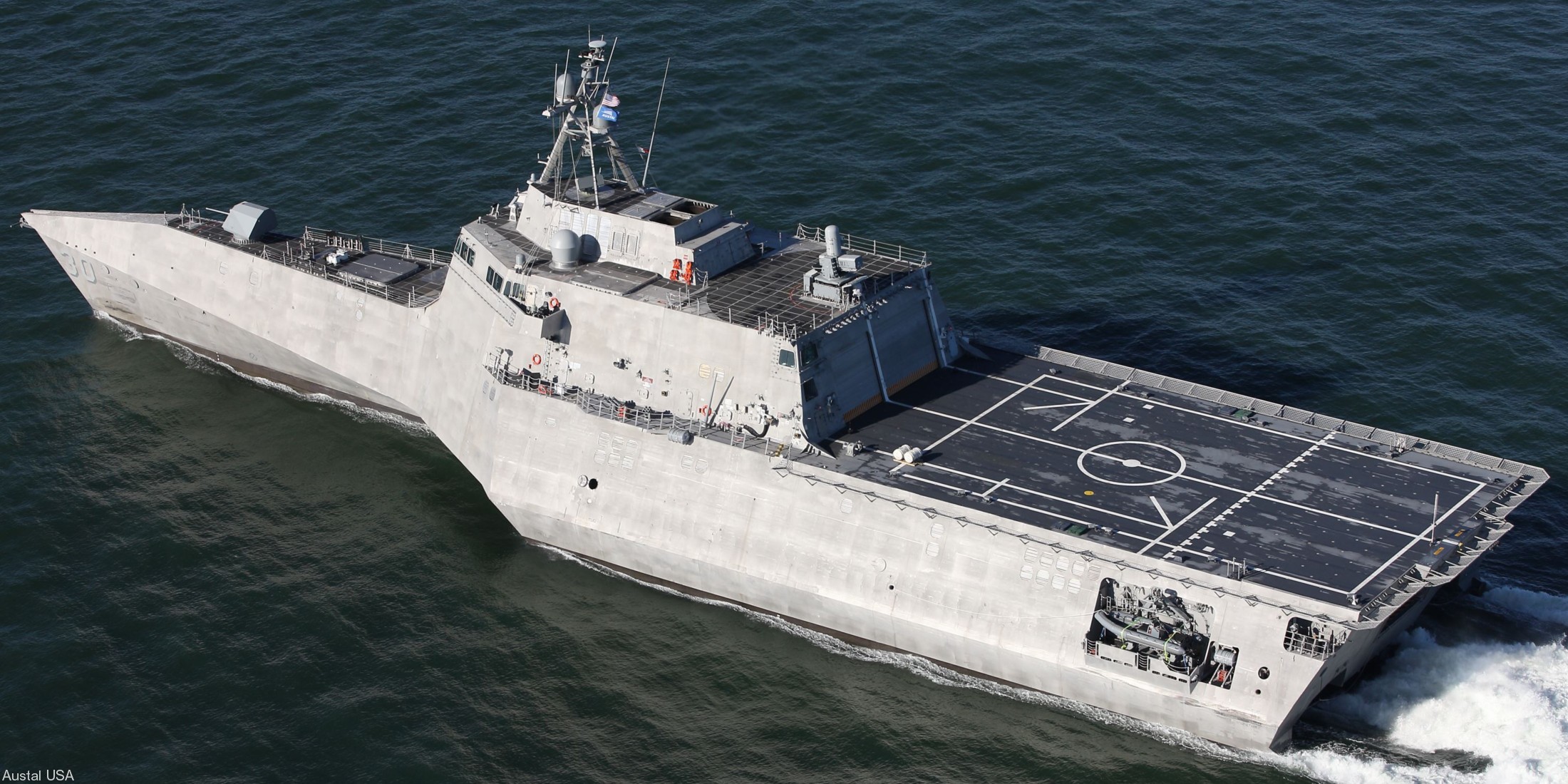 lcs-30 uss canberra littoral combat ship independence class us navy acceptance trials 08