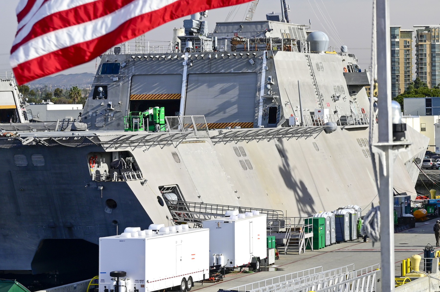 lcs-30 uss canberra littoral combat ship independence class us navy naval base san diego california 11
