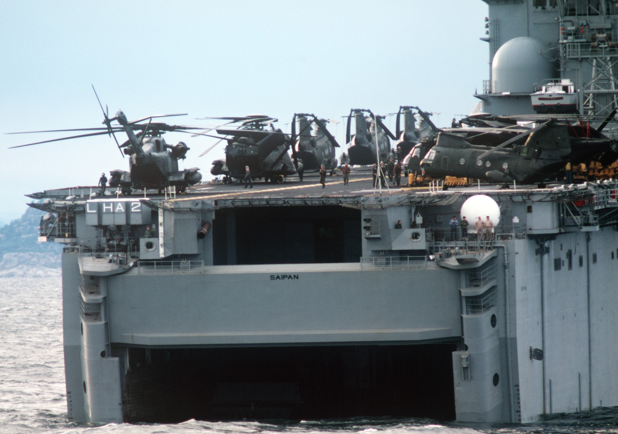 lha-2 uss saipan tarawa class amphibious assault ship us navy 22nd mau hmm-162 usmc nato exercise northern wedding 58