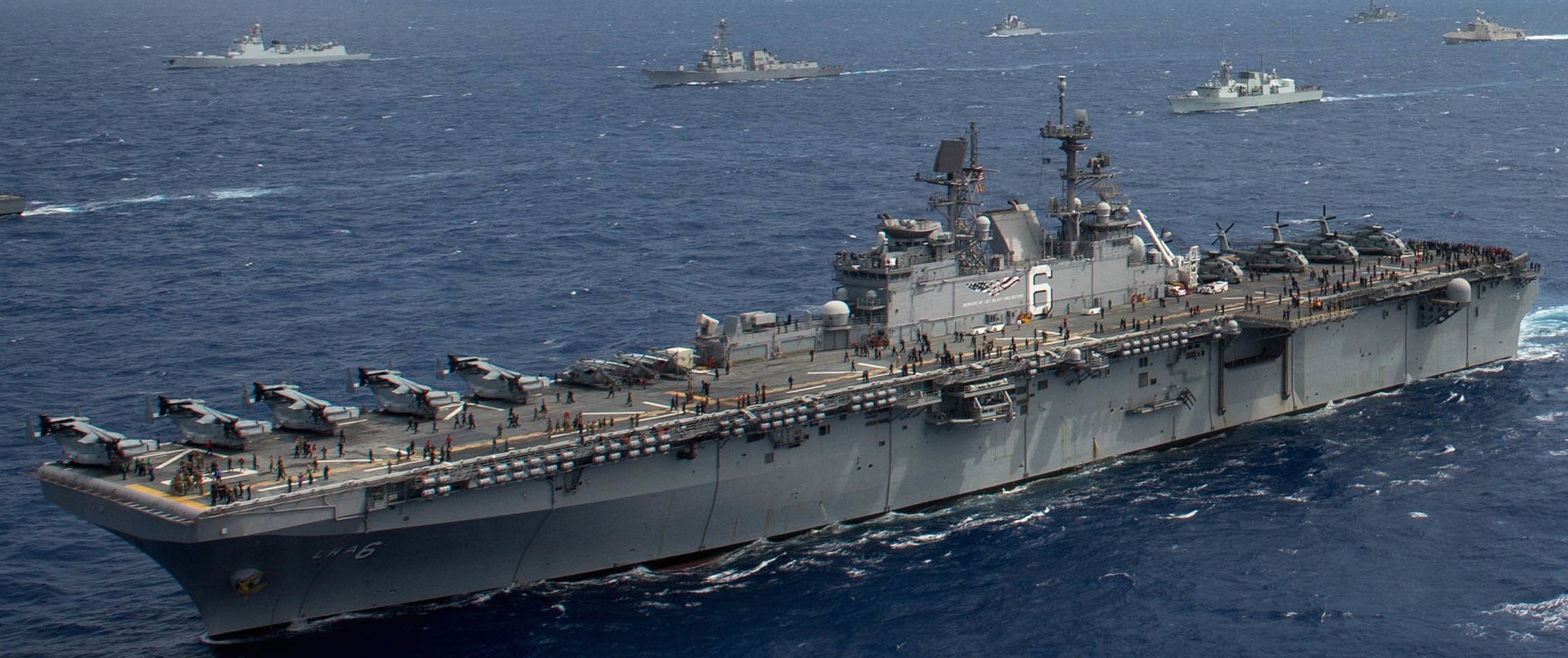 lha-6 uss america amphibious assault ship landing us navy 117 rimpac