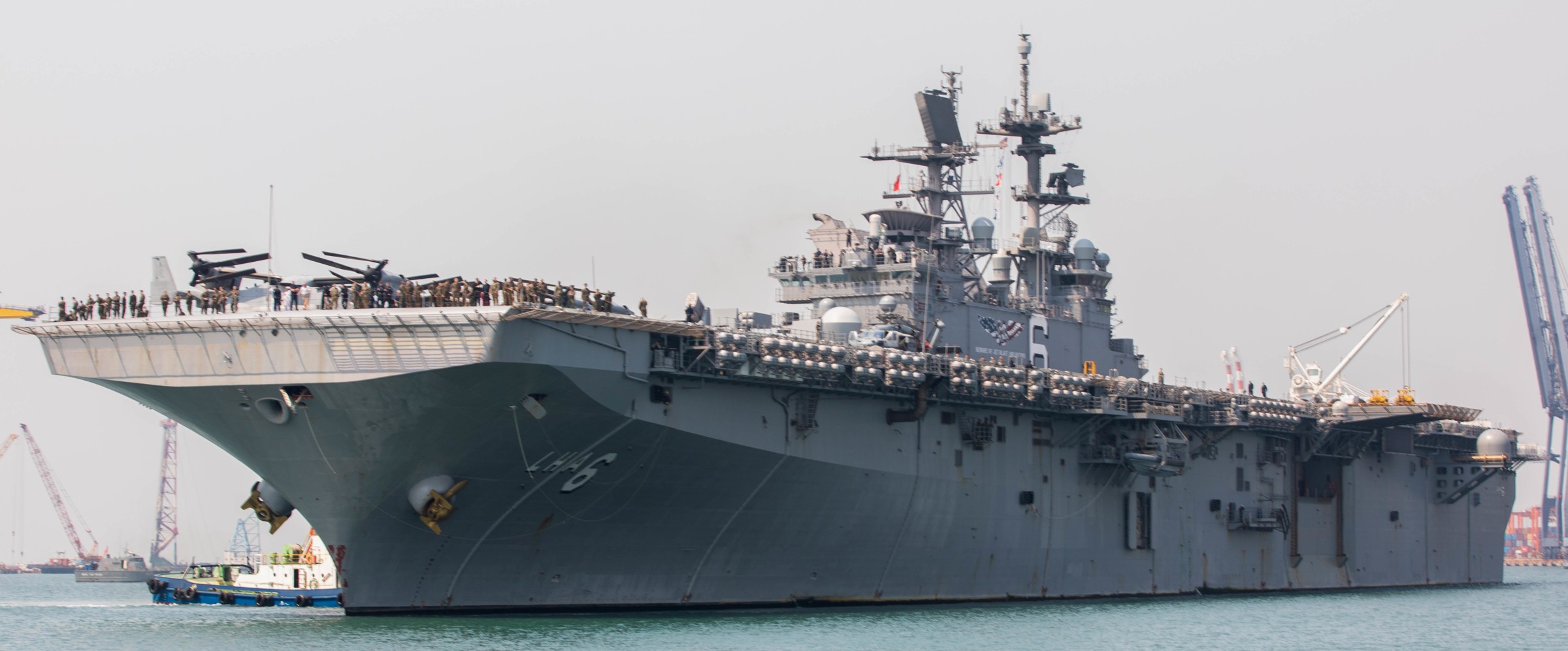 lha-6 uss america amphibious assault ship landing us navy marines vmm-265 laem chabang thailand 159