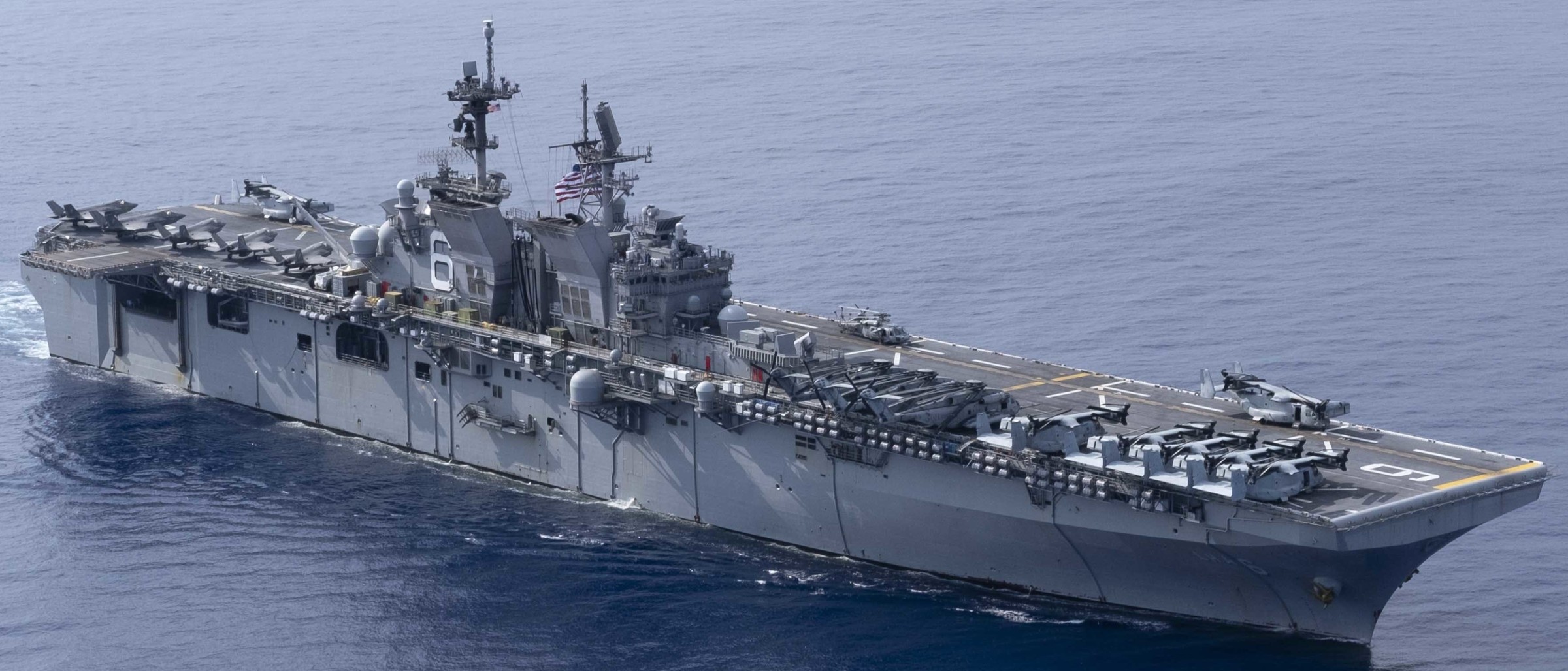 lha-6 uss america amphibious assault ship landing us navy marines vmm-265 167