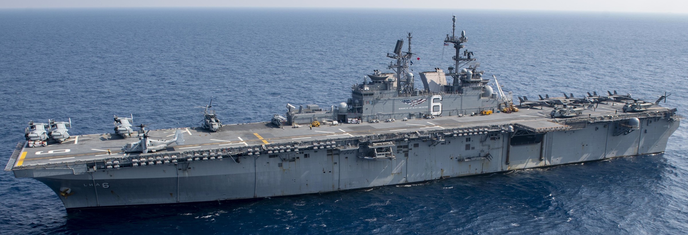 lha-6 uss america amphibious assault ship landing us navy marines vmm-265 east china sea 171
