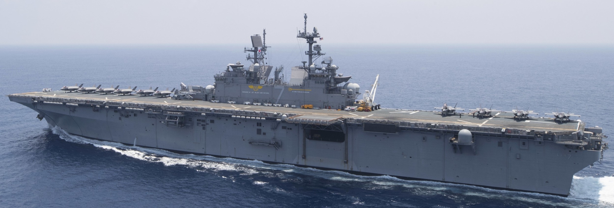 lha-7 uss tripoli america class amphibious assault ship landing us navy marines vmfa-121 f-35b lightning ii 59