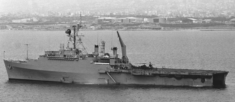 LPD-1 USS Raleigh off Beirut Lebanon 1983