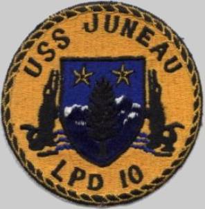 LPD-10 USS Juneau insignia patch crest
