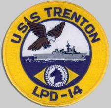 LPD-14 USS Trenton patch crest insignia badge